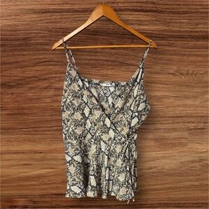 Maurice’s Snake Print Wrap Cami Top